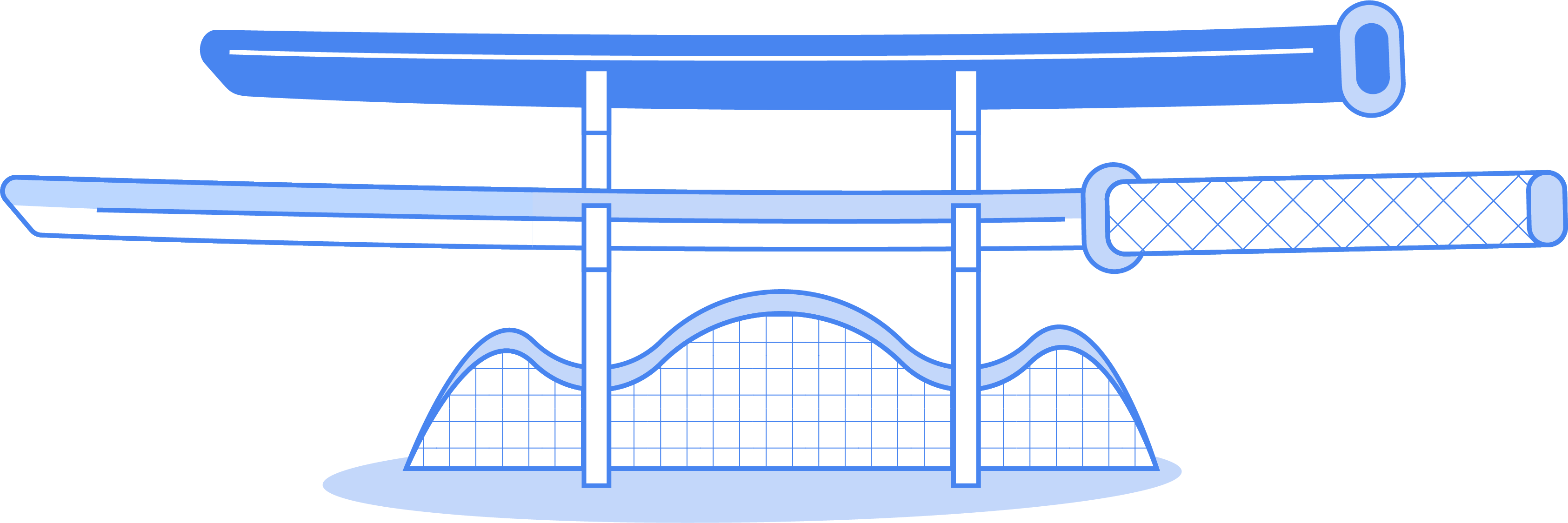illustration schwert staender